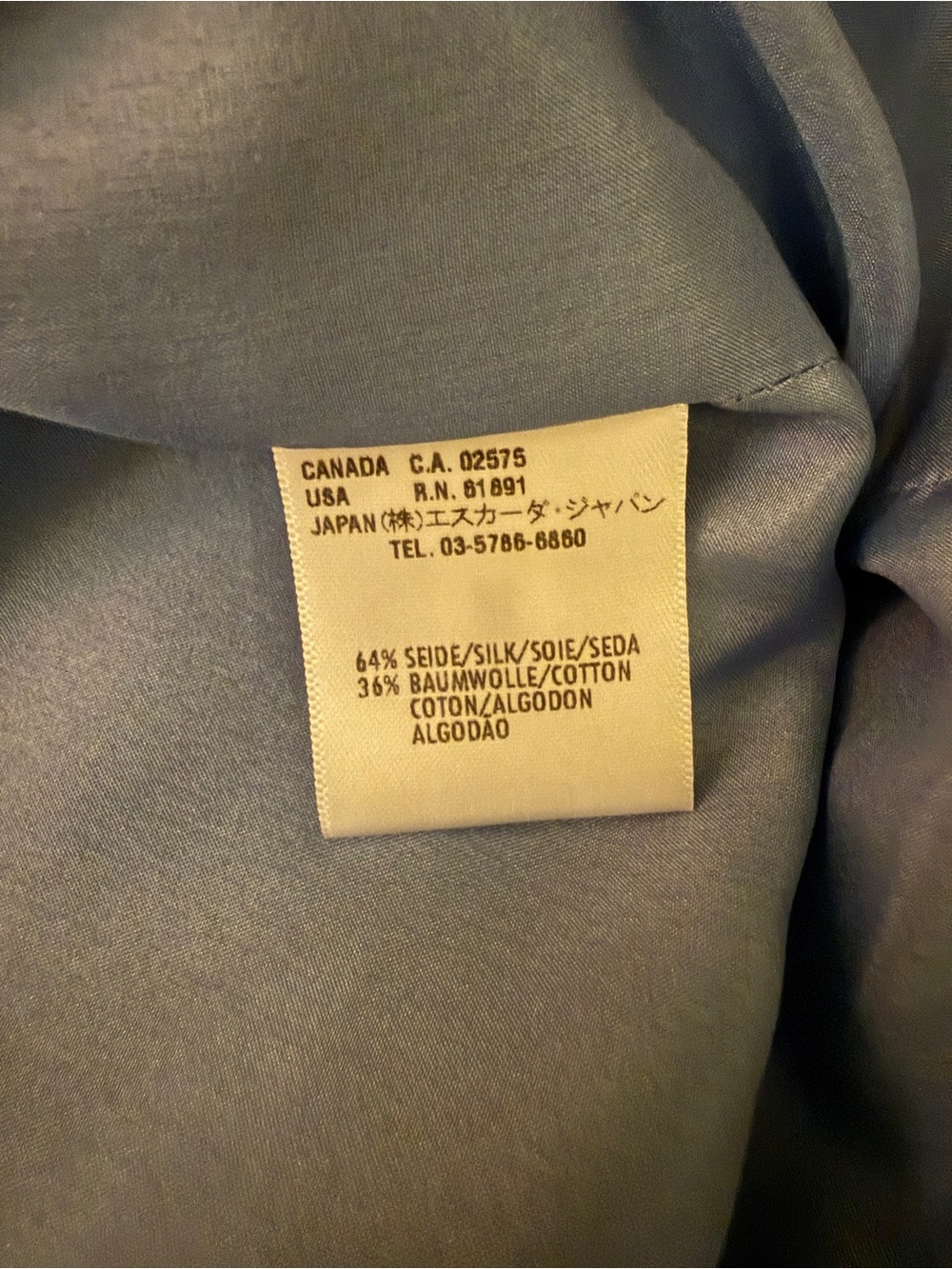 Vintage Escada Silk Blend Sheath Dress Quiet Luxury Old Money Preppy Vintage - Picture 11 of 11